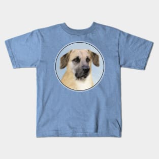 Chinook (Dropped Ears) Painting - Original Dog Art Kids T-Shirt
